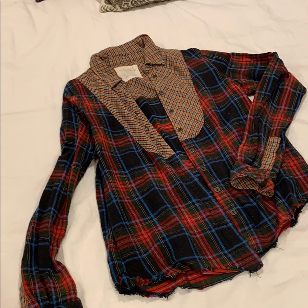 Free people mixed flannel